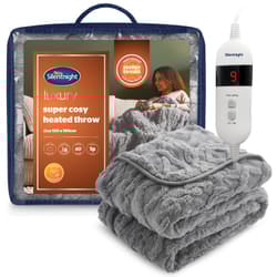 Silentnight Luxury Super Cosy Heated Throw- Grey