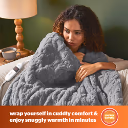 Silentnight Luxury Super Cosy Heated Throw- Grey