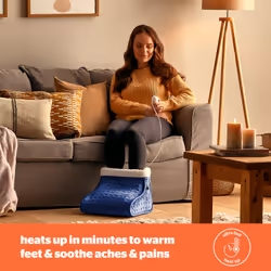 Silentnight Winter Warmer Heated Footwarmer- Navy
