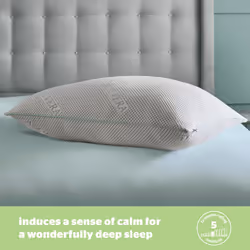 Silentnight Wellbeing Aloe Vera Infused Pillow, Anti Allergy Medium Support