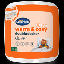 Silentnight Warm and Cosy Double Decker 18 Tog Duvet Winter Quilt - Single