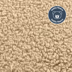 Silentnight Teddy Fleece Fitted Sheet Cosy Snuggly - Natural, Double