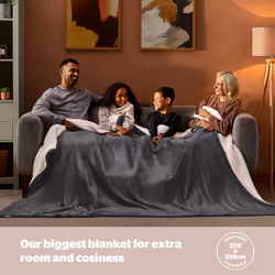 Silentnight Snugsie Super Giant Family Blanket, 270 x 230 cm Cosy Throw