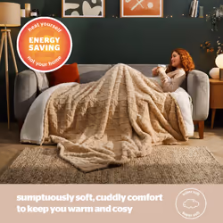 Silentnight Snugsie Giant Blanket 240 cm x 180 cm - Natural Cable