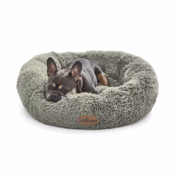 Silentnight Calming Donut Pet Bed Round Soft Doghnout Cushion for Dogs and Cats - Extra Small, Sage