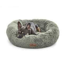 Silentnight Calming Donut Pet Bed Round Soft Doghnout Cushion for Dogs and Cats - Extra Small, Sage