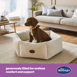 Silentnight Deep Sleep Donut Pet Bed Calming and Cocooning Premium Velvety Soft - Small