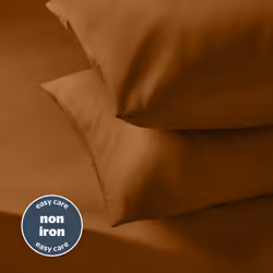 Silentnight Supersoft Pillowcase Pair Flap Close - Terracotta