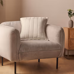 Silentnight Supersoft Quilted Cushion or Bedspread - Cushion, Natural