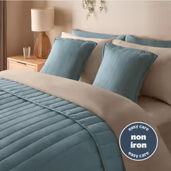 Silentnight Supersoft Quilted Cushion or Bedspread - Bedspread, Blue
