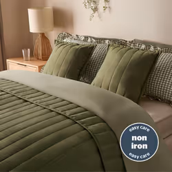 Silentnight Supersoft Quilted Cushion or Bedspread - Bedspread, Green