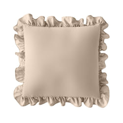 Silentnight Supersoft Ruffle Cushion 45 x 45 cm - Natural