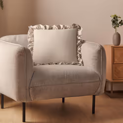 Silentnight Supersoft Ruffle Cushion 45 x 45 cm - Natural