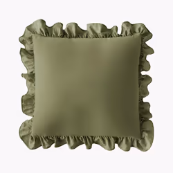 Silentnight Supersoft Ruffle Cushion 45 x 45 cm - Green