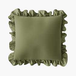 Silentnight Supersoft Ruffle Cushion 45 x 45 cm - Green