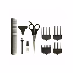 Wahl 100 GroomEase Hair Clipper Shaver Trimmer Kit Corded 9-Piece Set - Maroon