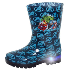 Boys Marvel Avengers Light Up Wellington Boots Captain America Iron Man Wellies - UK 7 Child