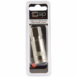 SIP 1/4" Slimline Silver Female Coupler Pack