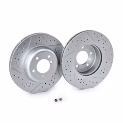 DELPHI Brake disc BMW: 3 Coupe, 3 Saloon, 3 Touring Front Axle 26mm 5 Vented, Perforated, slotted/perforated Coated High-carbon BG9235C 34116786392