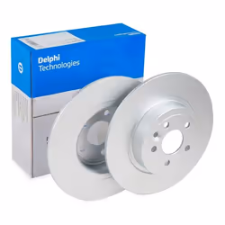 Brake disc; DELPHI; 317 10 solid Coated; for LAND ROVER; LR072016