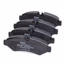 DELPHI LP3549 Brake pad set prepared for wear warning indicator with anti-squeak plate without accessories MERCEDES-BENZ: Sprinter 3.5-t Van - Additional view 2