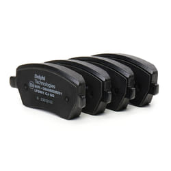 DELPHI LP3551 Brake pad set not prepared for wear warning indicator with anti-squeak plate with accessories RENAULT: Clio 4, Megane 4, CLIO 3