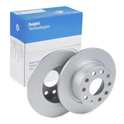 DELPHI Brake disc SKODA: Octavia 3 Schrägheck, Octavia 3 Combi, Octavia IV Combi 10mm 5 solid Coated BG5022C 5Q0615601C Brake rotor, Brake discs