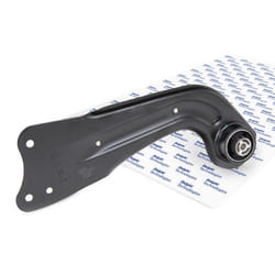 DELPHI TC3282 Suspension arm without ball joint Rear Axle Left, Front Trailing Arm Sheet Steel VOLKSWAGEN: Scirocco III, Golf 5, GOLF 6