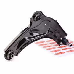 Suspension arm; DELPHI; with ball joint Front Axle Right, Lower Control Arm Sheet Steel; for RENAULT; 8200204838, 8200266041, ...