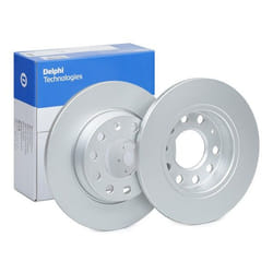 DELPHI Brake disc AUDI: A4 B8 Avant, A4 B5 Avant, A4 B7 Saloon, SEAT: Exeo ST, Exeo Saloon 12mm 5 solid Coated BG3674C 8E0615301AA,8E0615601D
