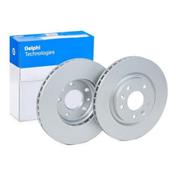 DELPHI Brake disc NISSAN: Leaf I, Qashqai 2, X-Trail, RENAULT: Kadjar, Koleos 2 26mm 5 Vented Coated BG4770C 402064BA0A,402064EA0A,402064EA0B