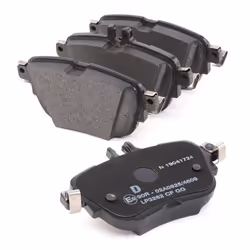 DELPHI LP3262 Brake pad set prepared for wear warning indicator with anti-squeak plate with accessories MERCEDES-BENZ: E-Class Coupe, E-Class Saloon