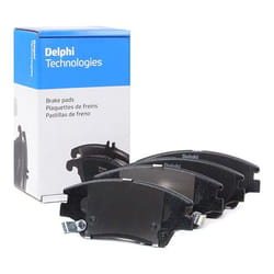 DELPHI LP3263 Brake pad set with acoustic wear warning with anti-squeak plate without accessories SSANGYONG: Tivoli Off-Road, XLV Off-Road