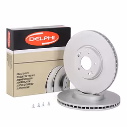 Brake disc; DELPHI; 321 28 5 Vented Coated; for HYUNDAI, KIA; 517122B700, 517122P700, 517122W700, 517122P700, 517122W700
