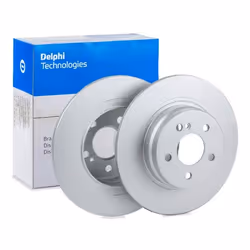 Brake disc; DELPHI; 300 10 5 solid Coated; for MERCEDES-BENZ; A2044230912, A2044231512, 2044230612, 2044230912, 2044231512