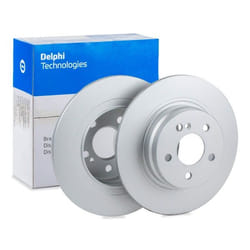 DELPHI Brake disc MERCEDES-BENZ: C-Class Coupe, E-Class Saloon, C-Class Saloon 10mm 5 solid Coated BG4153C A2044230912,A2044231512,2044230612