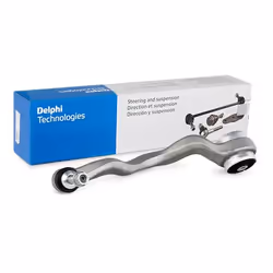 Suspension arm; DELPHI; with ball joint Front Axle Left, Lower, Front Control Arm Aluminium; for BMW; 31126854723