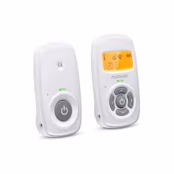 Motorola MBP24 Audio Baby Monitor with Room Temperature Display, High Sensitivity Microphone and Two-Way Talk