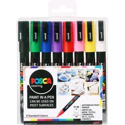 Uni-Ball PC-3M Paint Marker Assorted Colours (Pack 8) - 153544842