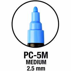 POSCA 153544843 2.5 mm Bullet Tip Waterbased Paint Marker - Assorted colours (Pack of 8)