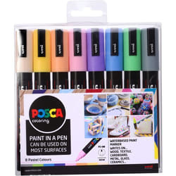 Uni-Ball PC-5M Paint Marker Assorted Pale Colours (Pack 8) - 153544854