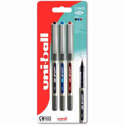 Uni-Ball uni-ball EYE Fine UB-157 Rollerball Pen 0.7mm Tip Black/Blue/