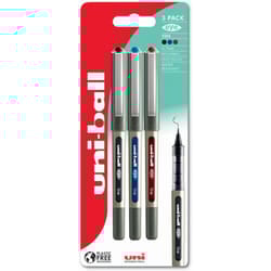 Uni-Ball uni-ball EYE Fine UB-157 Rollerball Pen 0.7mm Tip Black/Blue/