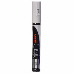 uni-ball uni Chalk Marker, Broad Bullet Tip - White, Pack of 4