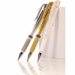 uni-ball Signo Broad Metallic UM-153 Pen - Gold, Pack of 12
