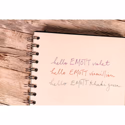uni Emott Felt Tip Pens. Water Resistant, Non-Bleed and Fade-Proof Ink for Colouring, Art, Drawing, Writing, Journaling. Fineliner Tip Coloured Pens