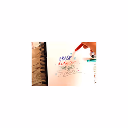 UF-222-07 On Point Erasable Ballpoint Black Gel Pens. Premium 0.7mm Rollerball Tip for Super Smooth Handwriting. Easy-Retract Eraser for Secure and