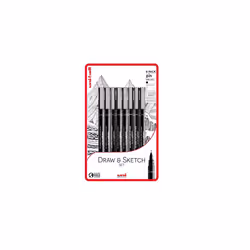 PIN Fineliners, Black Fine Tipped Writing Pens, Water and Fade-Resistant Ink, Ideal for Architects, Sketching, Scrapbooking,  ...