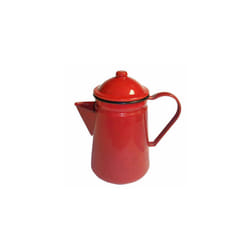 Enamel Coffee Pot Stove Top Kettle Jug Falcon - Red