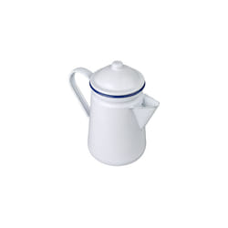 Enamel Coffee Pot Stove Top Kettle Jug Falcon - White